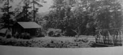 View from footbridge at Camp Highland